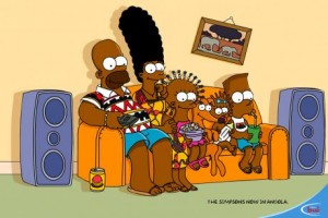 Simpsons-Werbung in Afrika